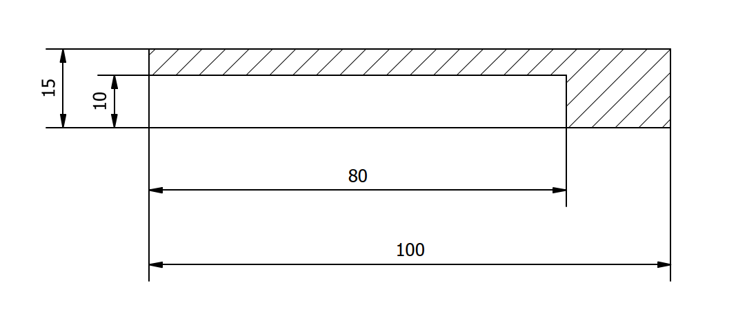 Sammenligning av tverrsnitt for CW004A (kobber) og 6101B (aluminium).
