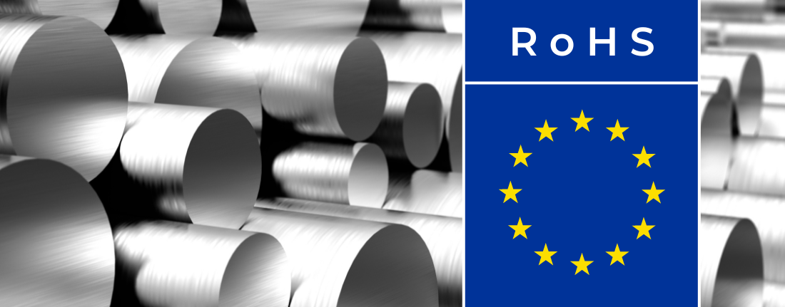 RoHS-erklæringer for aluminium, kobber, messing, bronse og rustfritt stål.